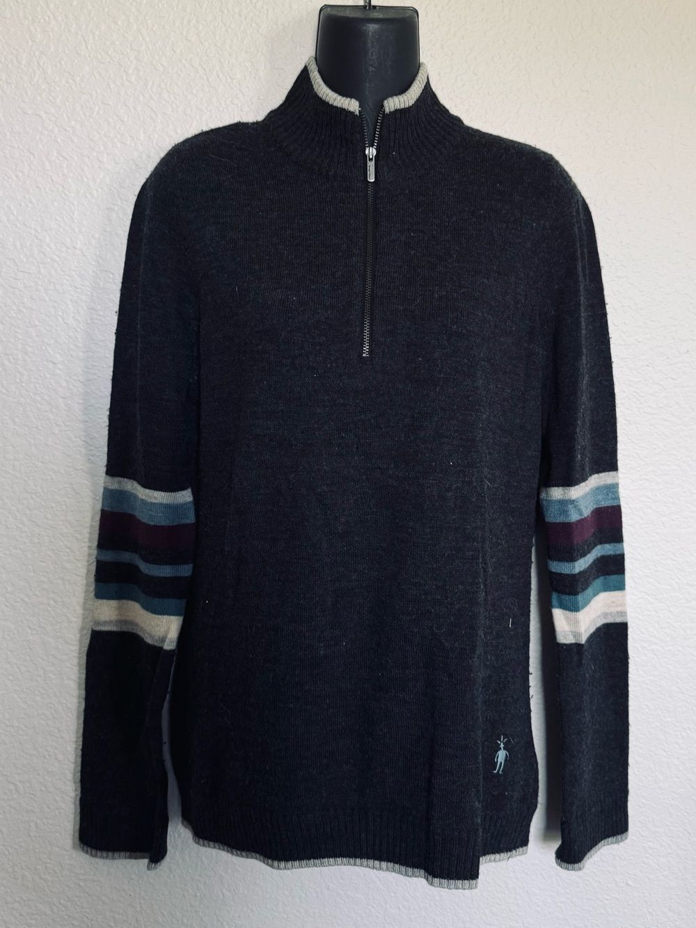 SmartWool Charcoal Pullover Sweater M
